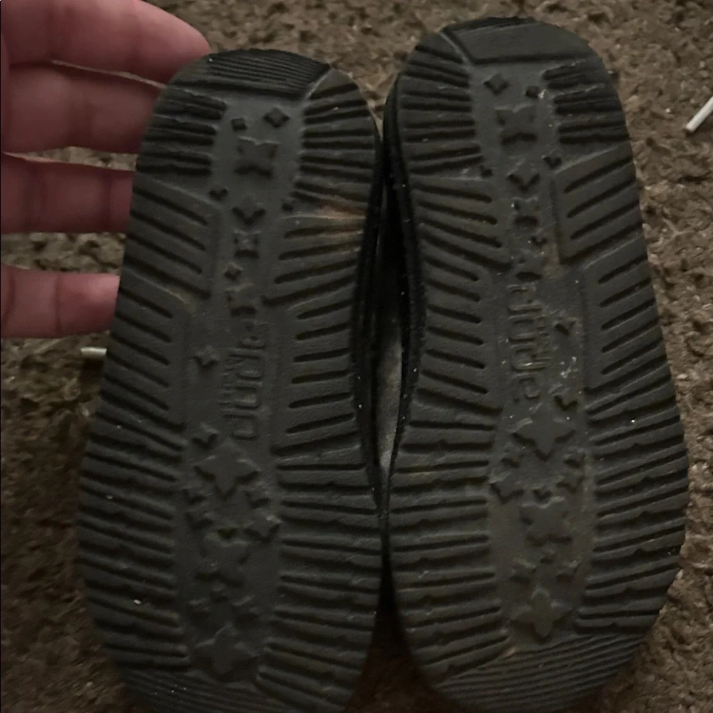 Hey Dude Kids Black and Gray Moccasins